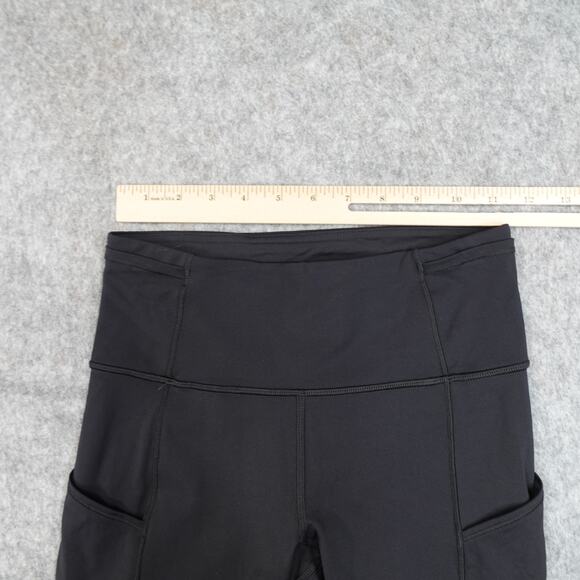 Lululemon Leggings Womens 4 Fast Free II 24" Black Yoga Run Gym Workout Athletic - Picture 2 of 10